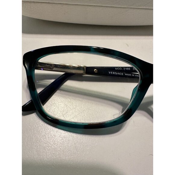 Versace Eyeglasses 3186 5076 Green Havana, Size 54-016-140 Tortoise Shell Look main image 6